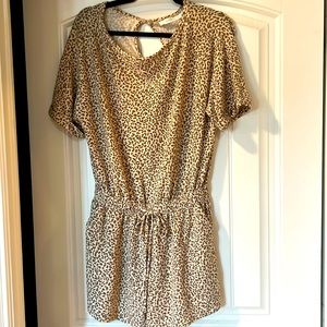 Cute cheetah cotton romper Lush size S